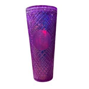 Starbucks Jeweled Taffy Iridescent Purple /Pink 24oz Tumbler only (No Straw)